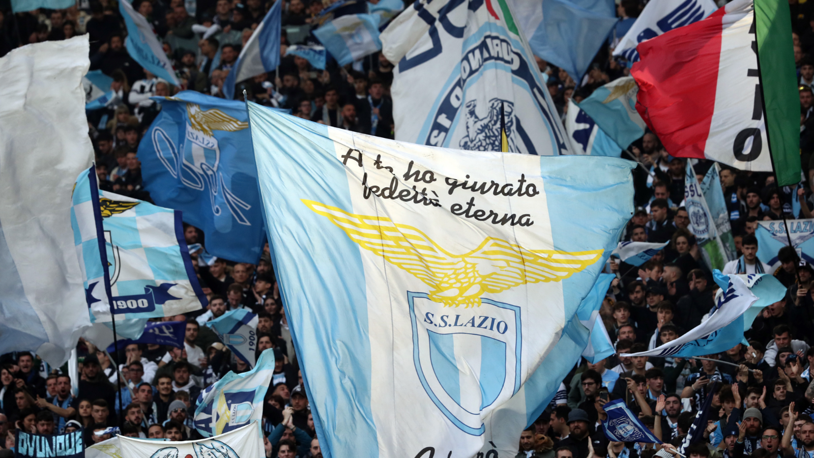 Lazio-Spieler bei einem Serie-A-Spiel